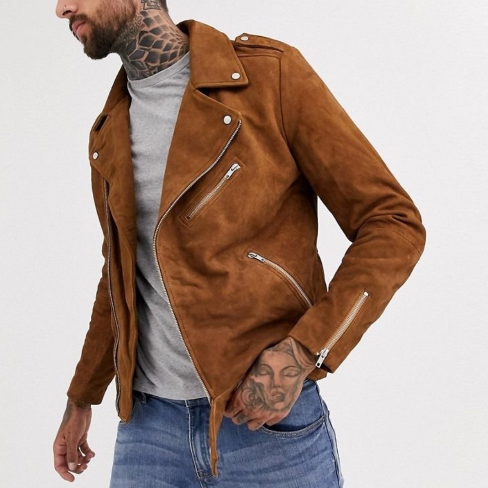 Suede Moto/Biker Jacket